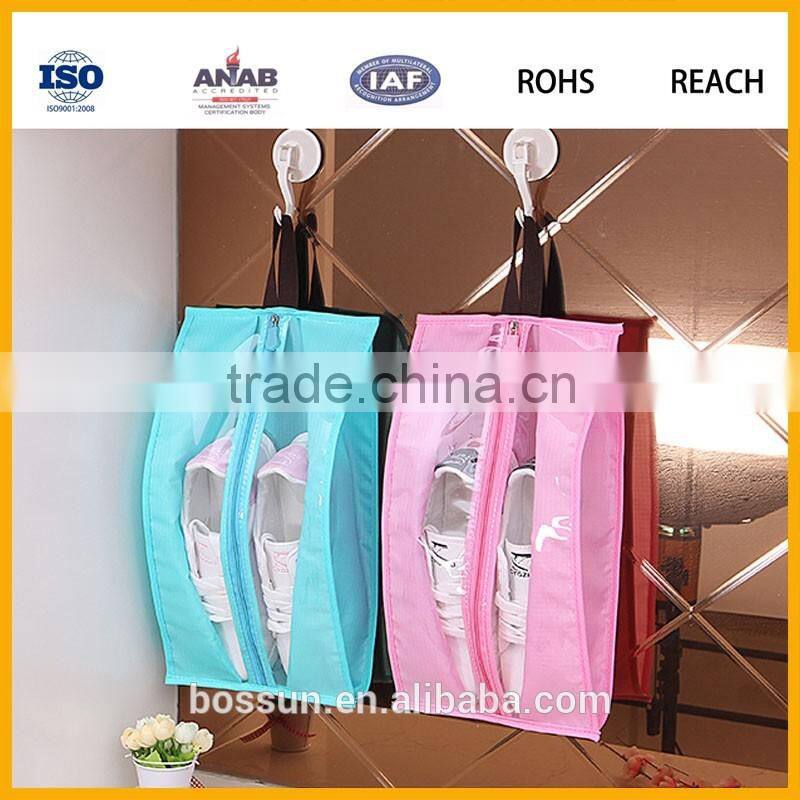 Manufacturing waterproof nylon Outdoor Foldable Shoes Bag for Travel
