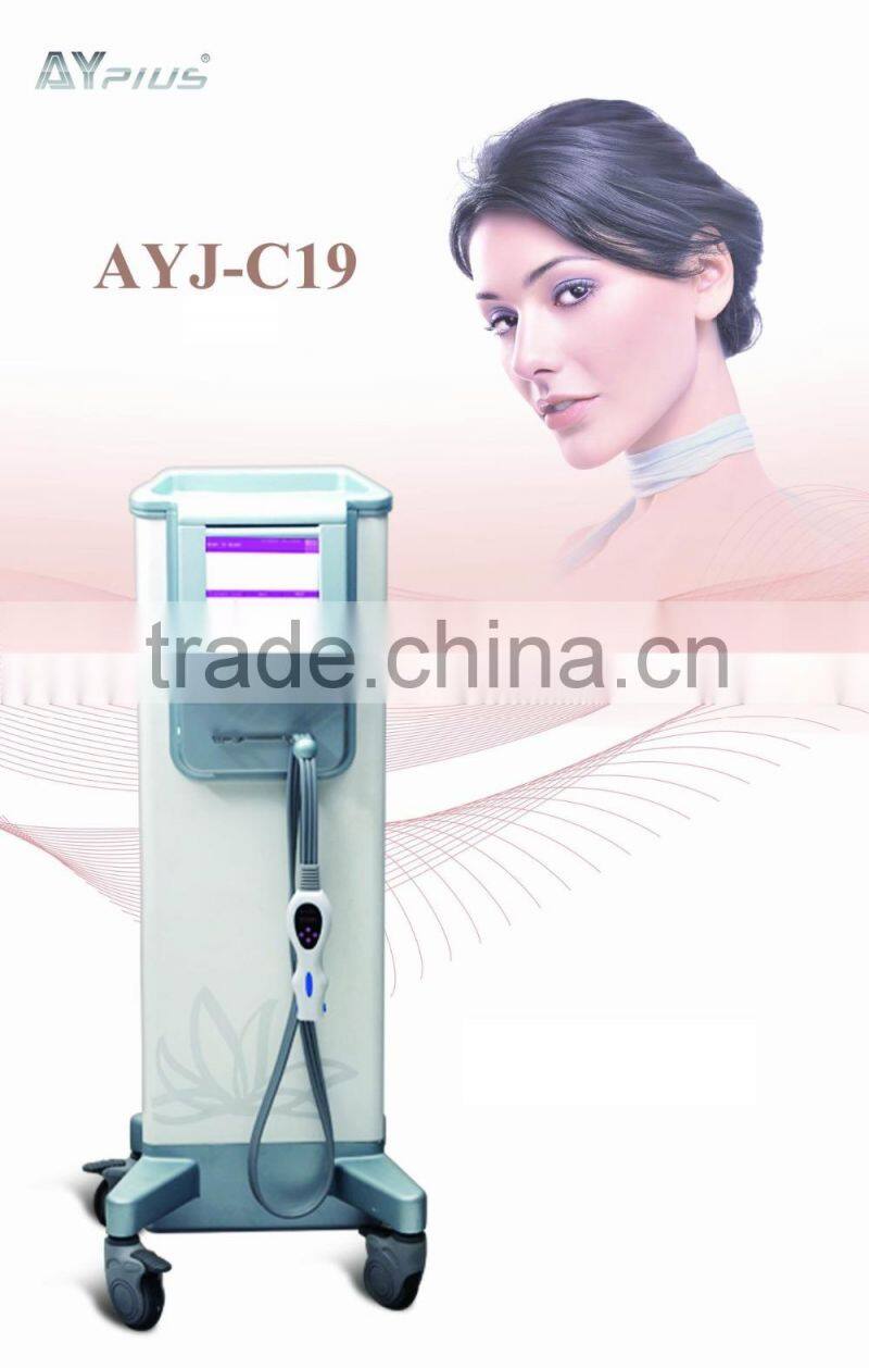 AYJ-C19(CE) Dot matrix portable rf thermagic galvanic facial machine