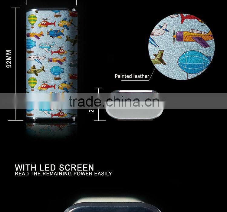 Portable mobile power supply/ wholesale cylinder power bank 4000mAh/Mini rechargeable battery charger