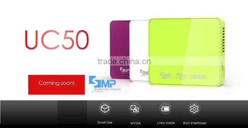 2016 Newest High quality Pico Travel Cinema DLP Projector UC50