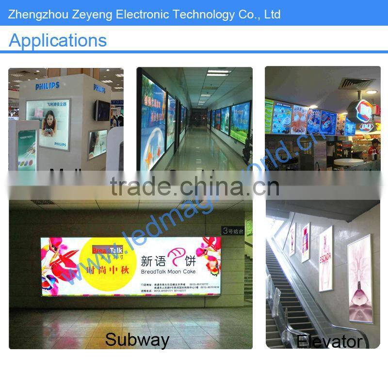 outdoor light up advertise key lock poster frame