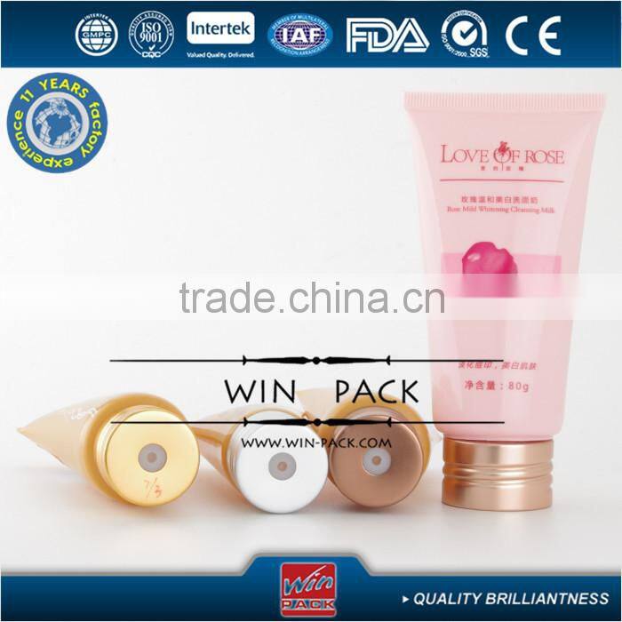 2015 new fashionable cosmetic plastic tube,personal care tube,aluminum tube