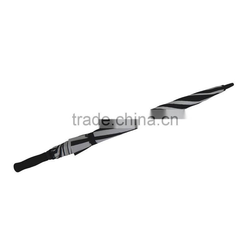 30" strong fiberglass frame windproof double canopy golf umbrella