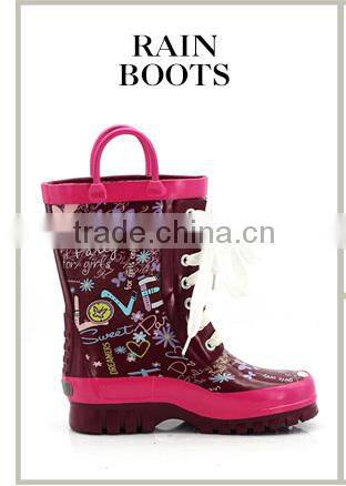 Hot selling 10 Years experience Environmental Waterproof red rain dance shoes