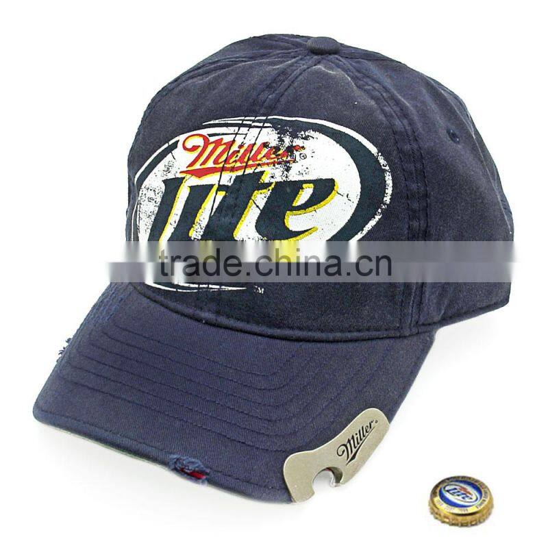 2014New high quality bottle opener baseball cap