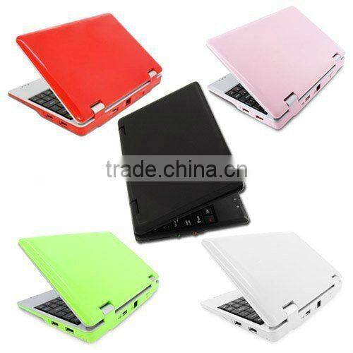 Mini Laptop with CPU WM8502 and 5 colors 7 Inch screen Hot sale