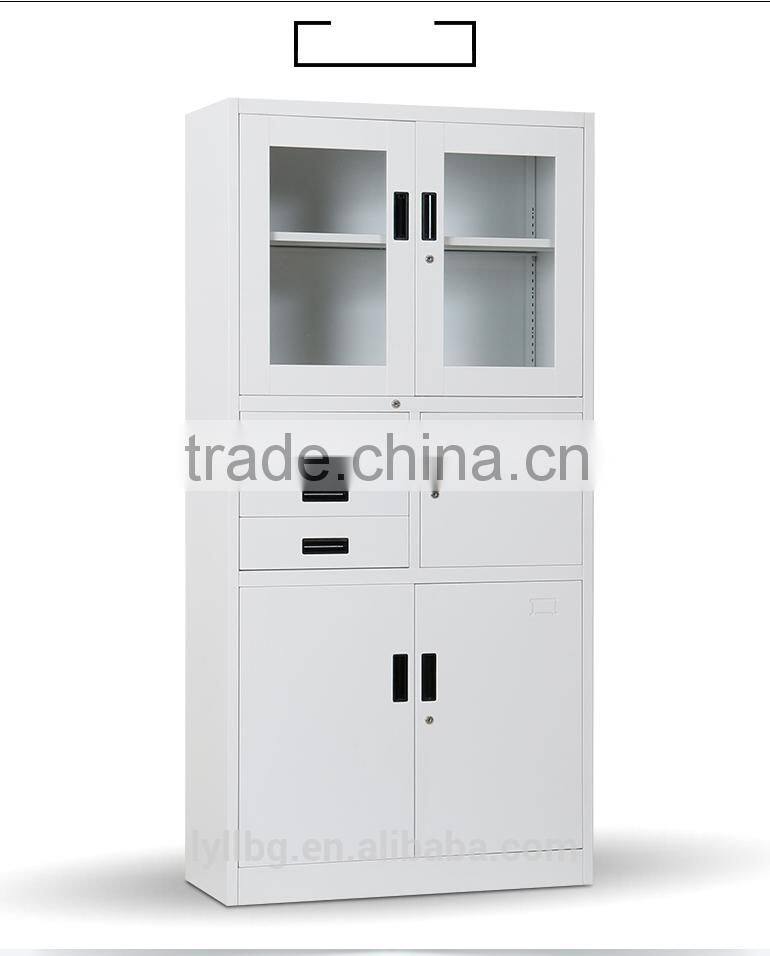Steel KD Furniture Metal Combination Cupboard with Drawers