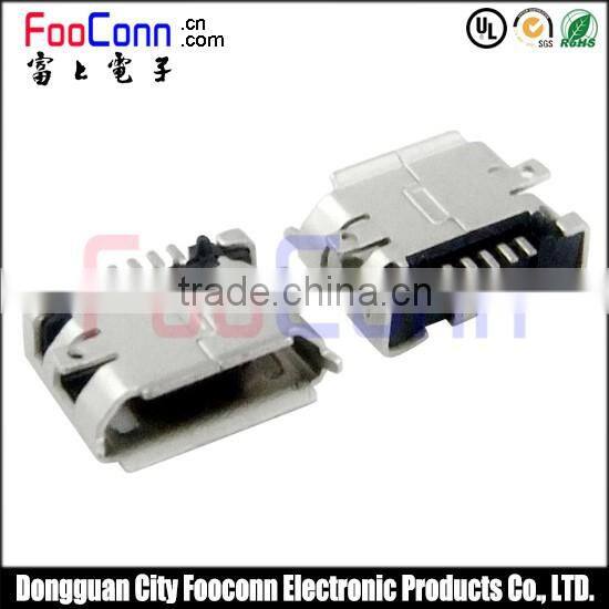 micro 5pin usb B-type with location column SMT