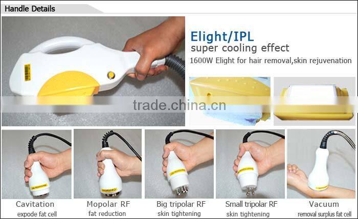 2017 New portable e-light ipl rf beauty machine ipl handpiecefor hair removal