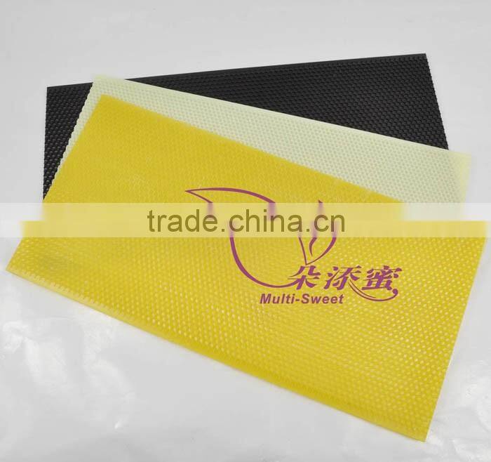 Best seller natural black plastic comb foundation sheet