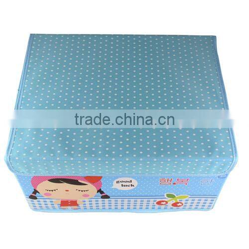 Space saving oxford fabric home organizer, Cartoon foldable storage box(BBHT008)