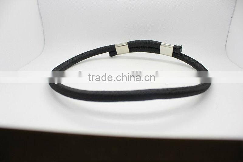 8mm strentherning black rubber cords/bungee cords