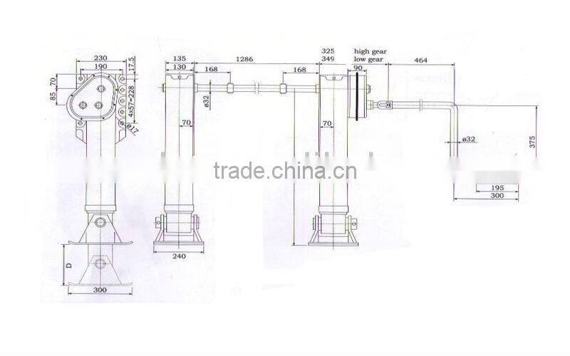China High Quality Fuwa Landing Leg for Semi Trailer