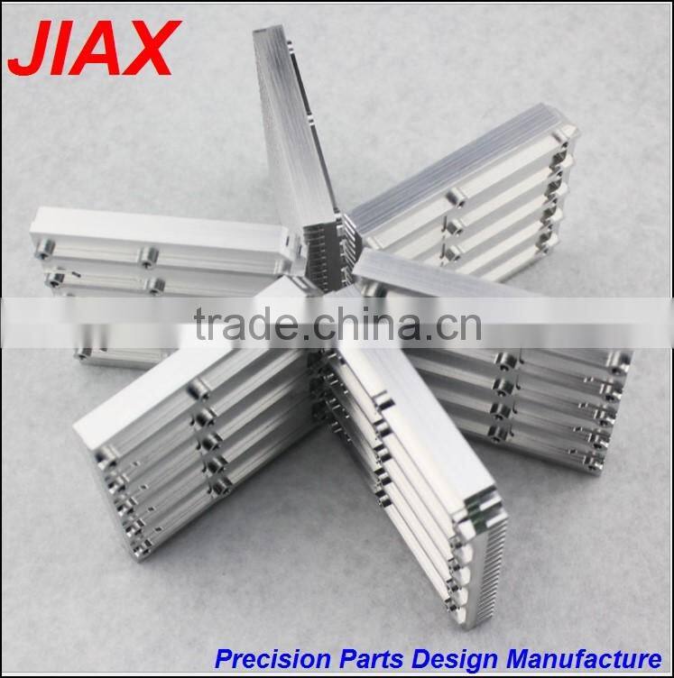 cnc machined aluminum radiator heat sink parts with small order by drawing