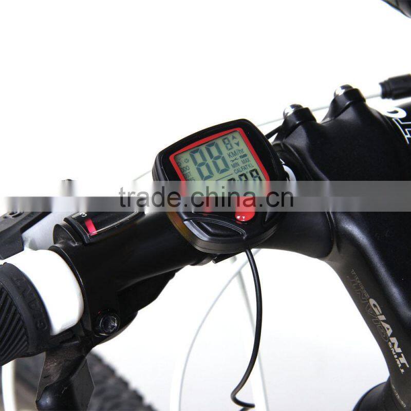 2014 New Waterproof Digital LCD Computer Cycle Bicycle Bike Speedometer Odometer