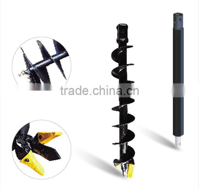 wolwa wheeled excavator spiral drilling machine with CE certification for sale