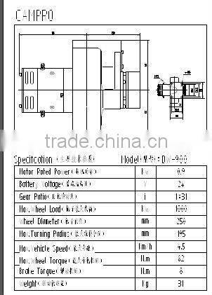 good quality electtric drive wheel, drive engine motor veshai DM700W