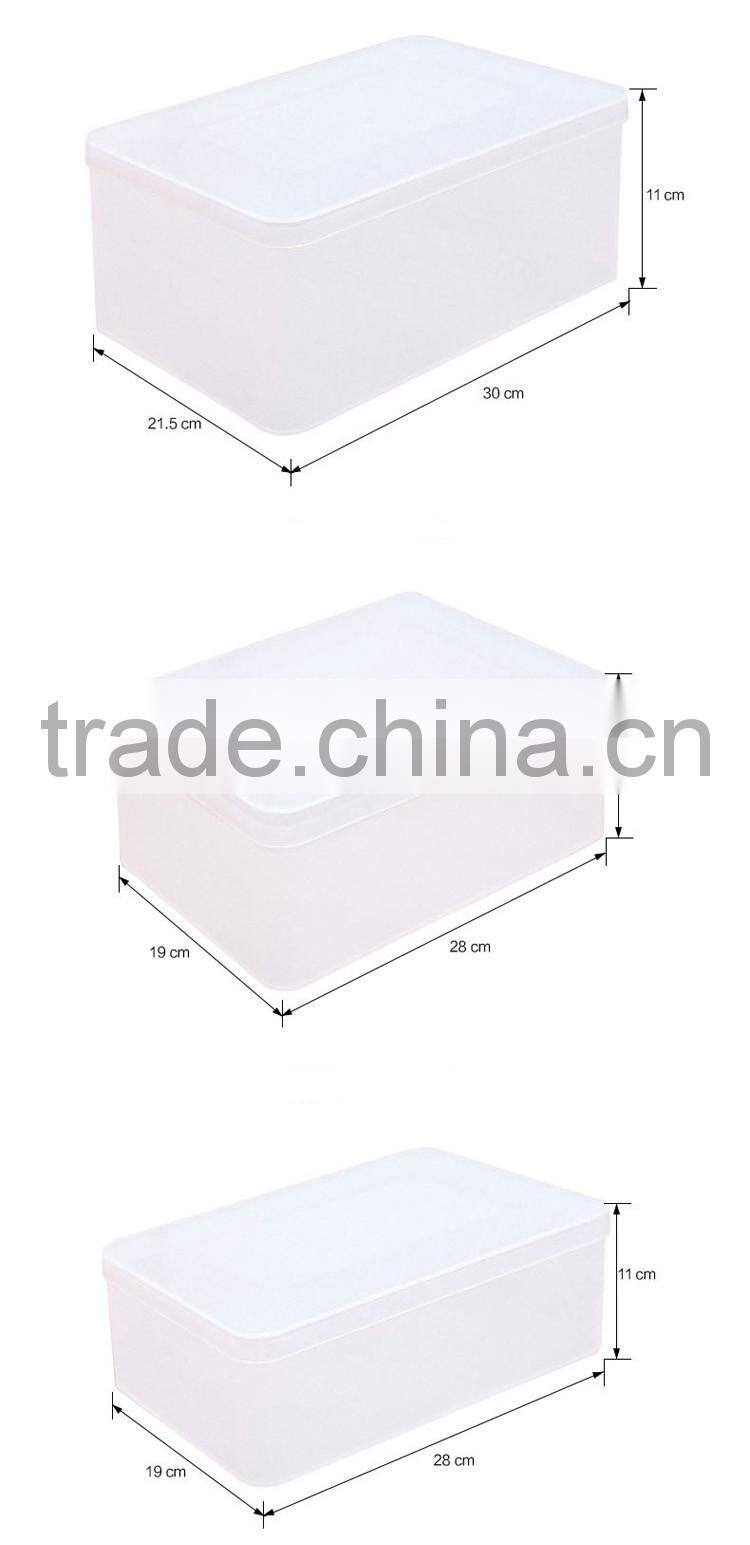 clear shoe storage box with cover --M