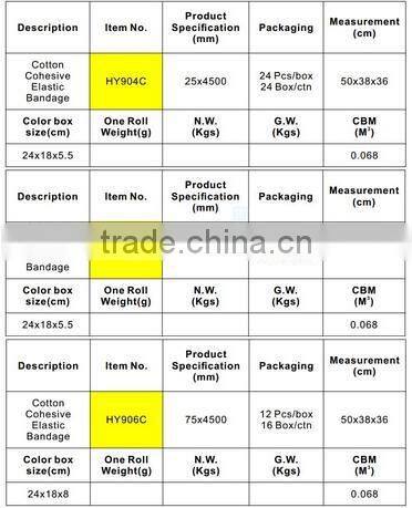 Wholesale suit for burn wrap and othopaedics high elastic bandage