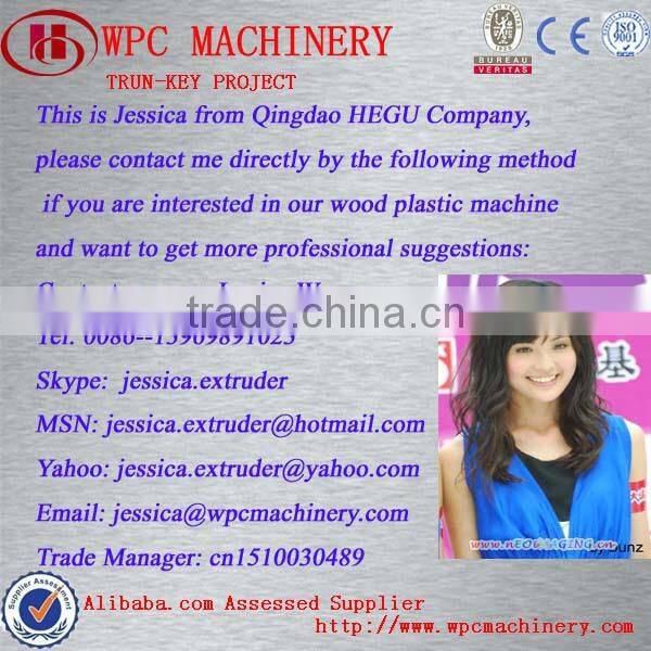 automatic wood granulation line to make wpc product such as furniture door fence