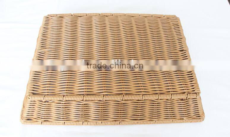 wholesale Washable supermarket plastic storage basket for fruit and vegetable