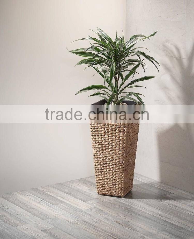 Novelty planters indoor decorative flower pot stand straw woven flower pot molds
