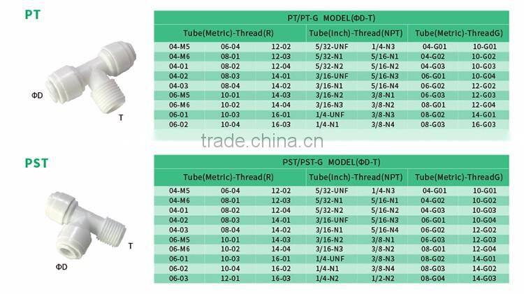 Professional JULY quick connect pneumatic air pipe fittings