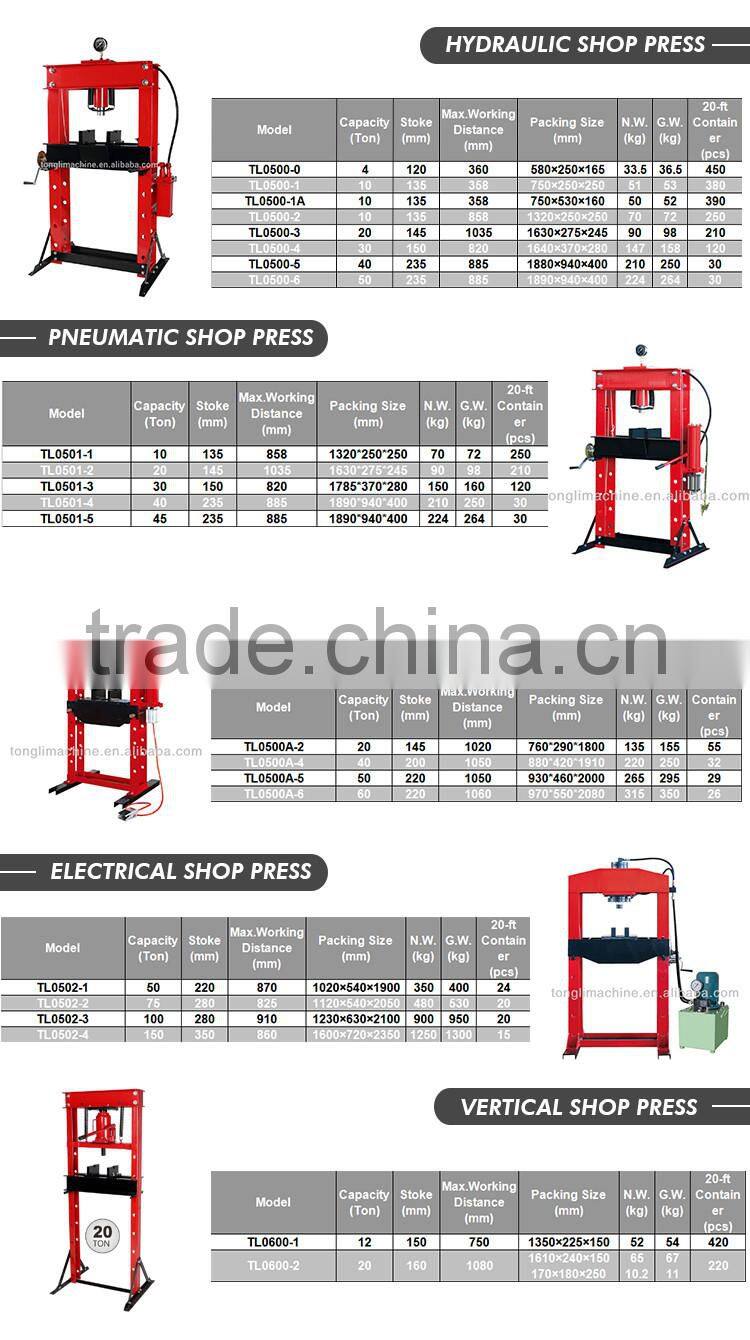 Hot Selling Customized Made shop press machine