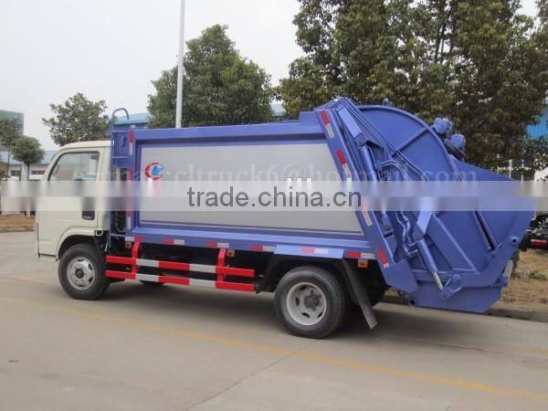 95 hp 4*2 DONGFENG mini garbage compactor 4 m3