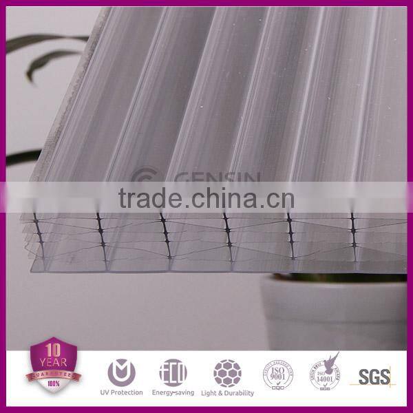 Haining 35mm 8-wall diamond structure polycarbonate sheets 2100*5800mm