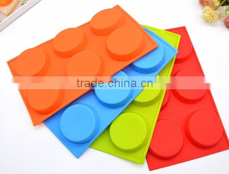 Round 6 cavity Silicone Mold,silicone cake mold