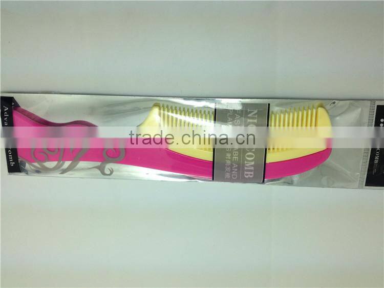Plastic Double Color Hair Advanced Horn Comb