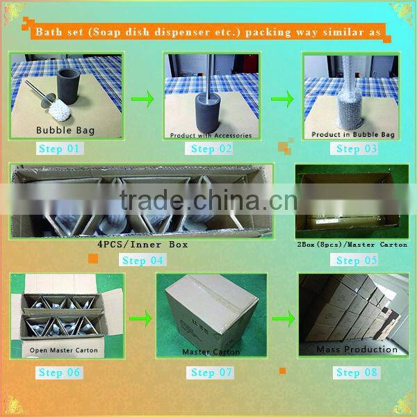 Fashion Marble Pattern cement Bathroom Accessory Set
