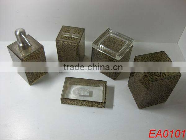 Resin bathroom fittings 2016 eco-friendly popular bathroom accessories