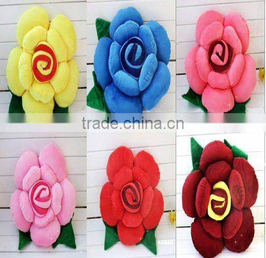 Supply fashion cute plush rose cushion stock small order
