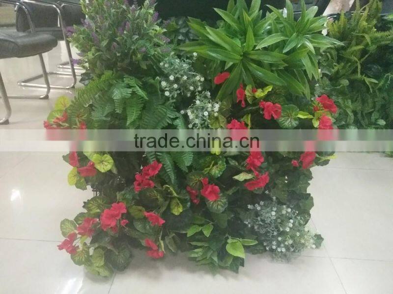 Fashion artificial grass plants store design wall