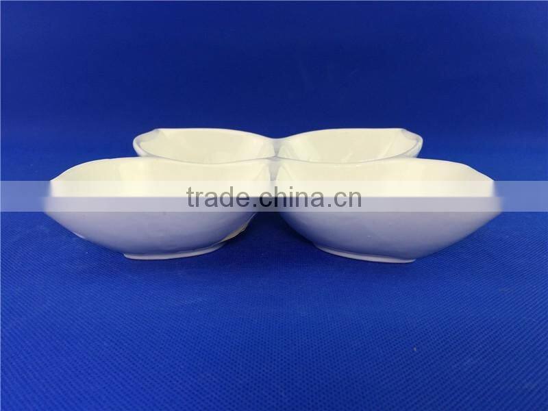 wholesale porcelain food divider plate