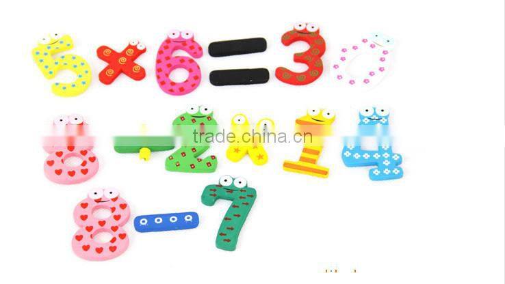 digital wooden educational fridge magnets for kids toys