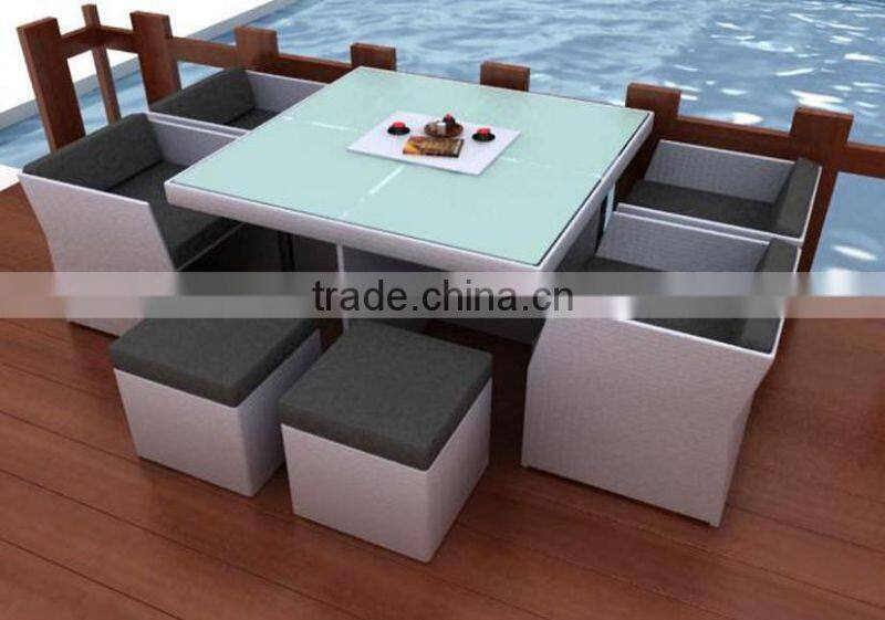 stylish garden rattan dining set/dining room set