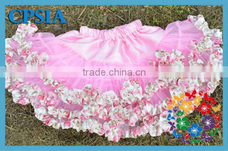 Pink Girls Petti skirt Beautiful Ballet tutu Whlosale Fluffy Baby Pettiskirt