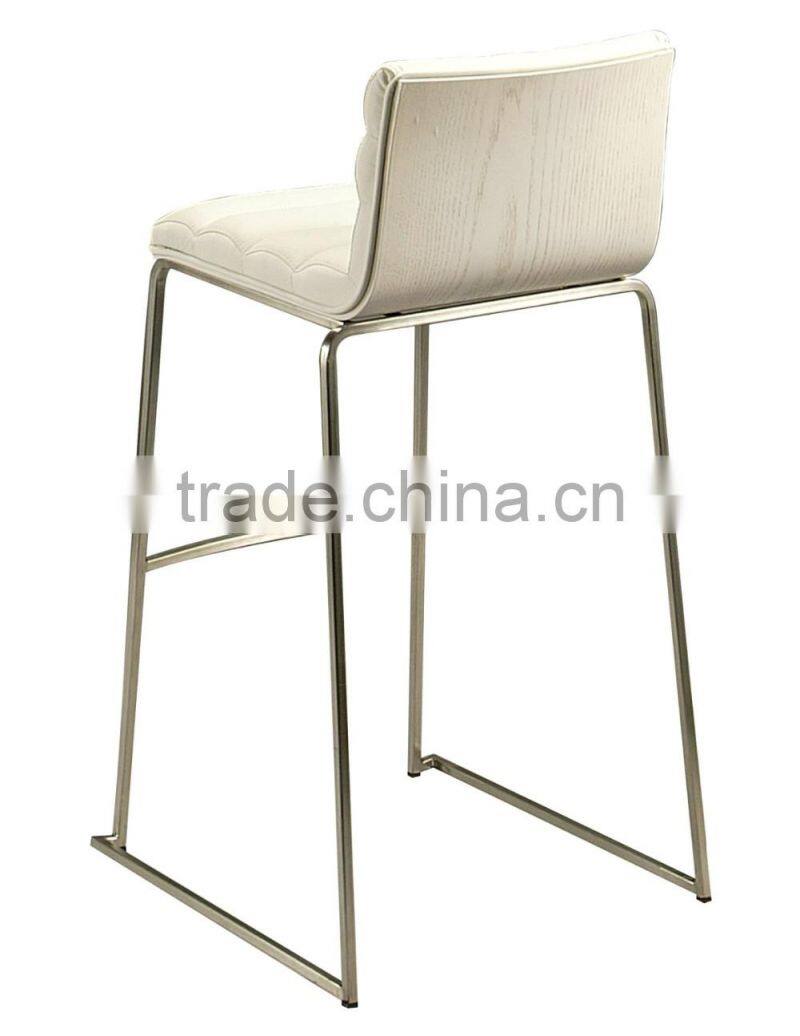 Hot item metal chair frames with white cover high quality simple style stainless steel chair frame