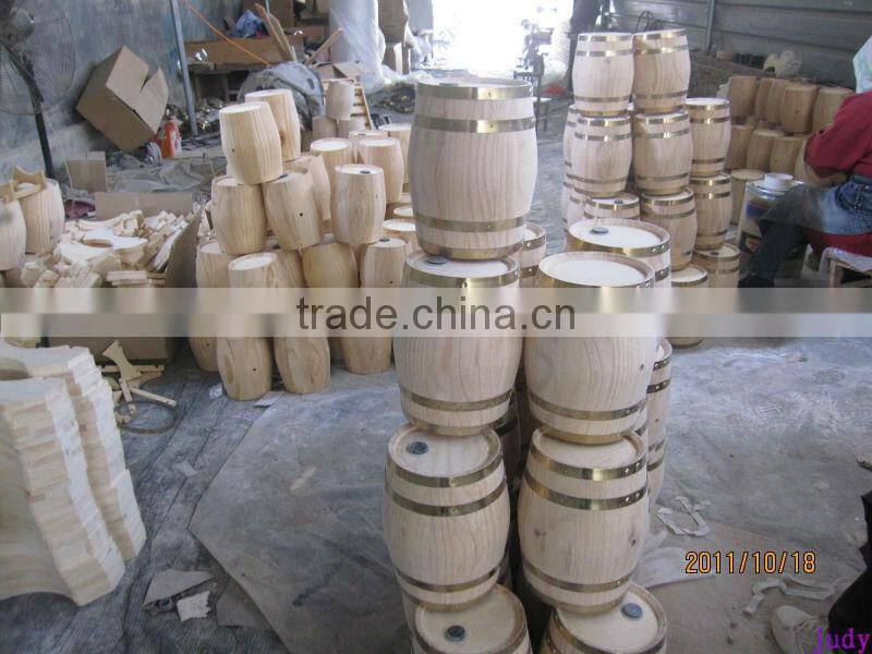 antique wooden barrels for beer