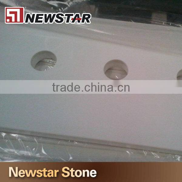 US standard Engineered stone polished pure white quartz stone