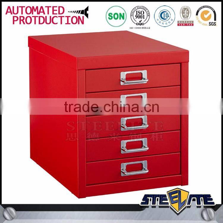 Australia hot sale living room furniture cheap bedside small metal 5 drawers cabinet