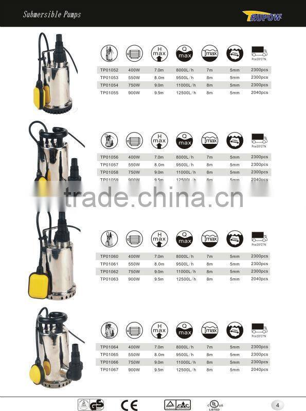 CE Standard Domestic Inox Water Pump