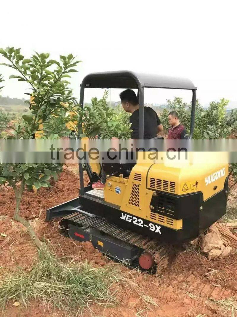 China supply new condition YG22-9X mini Excavator