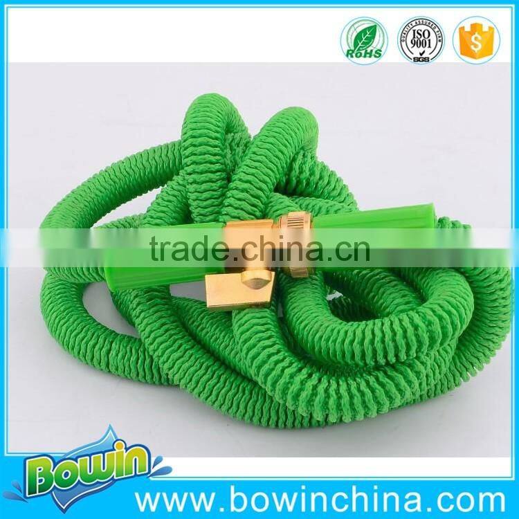 Color hot sell most strong expanding garden hose with brass fittings