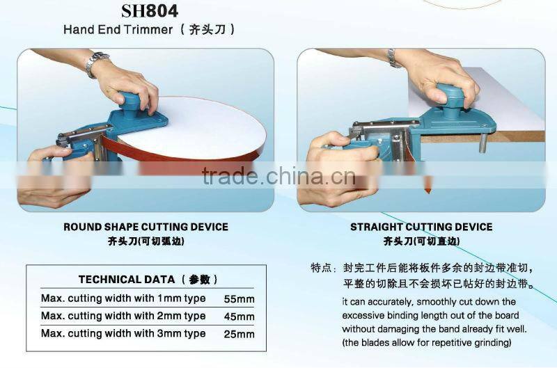 Portable Edge Bander SH600D with Mini Radius of Banding 20mm and Feeding Speed 2-6meter/min
