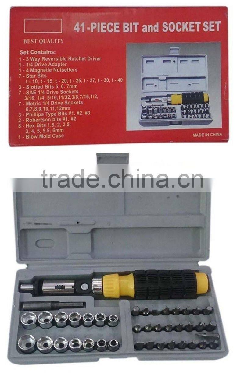 41pcs Bit and Socket set