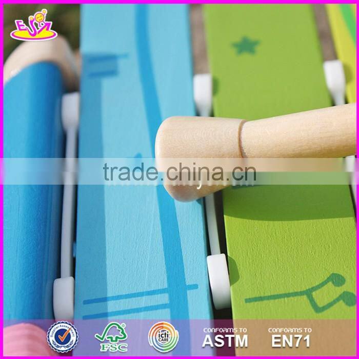 2017 New design children musical talent wooden xylophone for sale W07C056